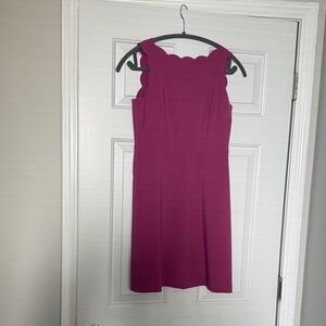 LOFT Strapless Magenta Dress